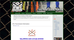 Desktop Screenshot of etjbaseball.com
