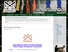 Tablet Screenshot of etjbaseball.com
